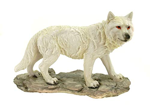 Vogler Figur stehender Weißer Wolf 21 cm Tierfigur von Joh. Vogler GmbH