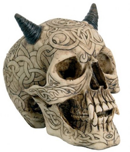 Vogler 766-2786 Keltischer Teufels Schädel Totenkopf Gothik Skull Totenkopf Schädel von Joh. Vogler GmbH