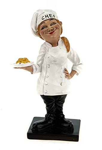 Vogler 841-2380 Funny Life Pasta a la Chef Küchenchefin Figur Koch Köchin von Joh. Vogler GmbH