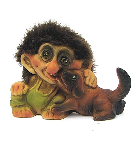 ORIGINAL NORWEGISCHE TROLLE * NyForm Troll mit Zertifikat 046* Troll mit Hündchen 8cm ORIGINAL NORWEGISCHE TROLLE * NyForm Troll mit Zertifikat 046* Troll mit Hündchen 8cm von Joh.Vogler GmbH