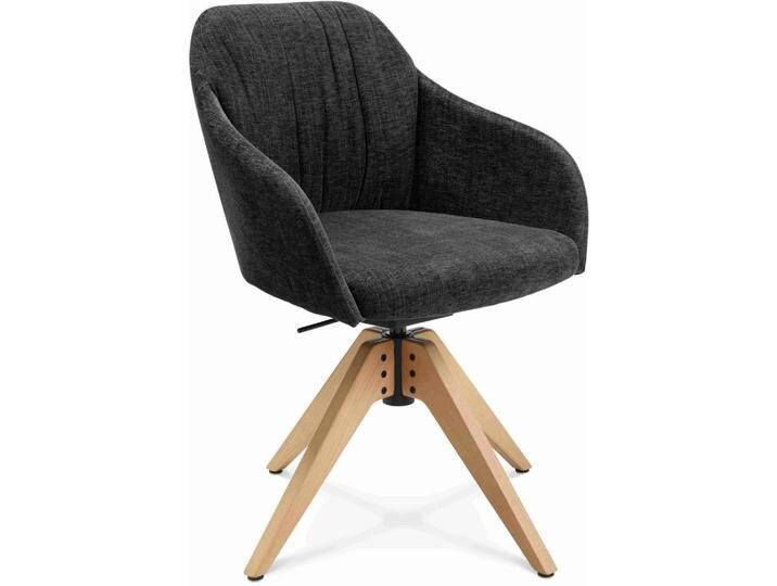 Johann Jakob ARMLEHNSTUHL, Graphit, Holz, Buche, Hartholz, eckig, A-Form, 58x82.5-85.2x60 cm, Sitzfläche 360° drehbar, Stühle Johann Jakob ARMLEHNSTUHL, Graphit, Holz, Buche, Hartholz, eckig, A-Form, 58x82.5-85.2x60 cm, Sitzfläche 360° drehbar, Stühle von Johann-Jakob