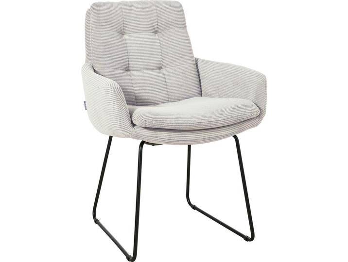 Johann Jakob ARMLEHNSTUHL, Hellgrau, Kufe, 63x90x69 cm, Blauer Engel, Goldenes M, DGM, OEKO-TEX® STANDARD 100, DGM-Emissionslabel, Stoffauswahl, von Johann-Jakob