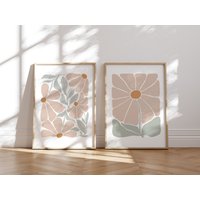 Poster Wanddeko Wohnzimmer | Deko Schlafzimmer Wandbild Abstrakte Blumen Druck A4/A3 | Nr.827-01 von JohannaBuegler