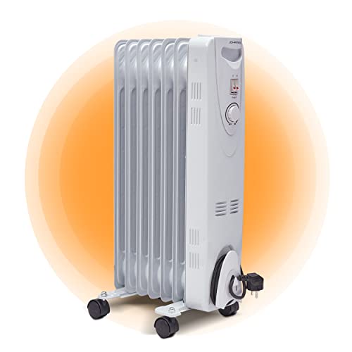 Johannson Ölradiator 1500 Watt Leistung | Mobiler Heizkörper mit 7 Elementen | Heizung mit Überhitzungsschutz | Elektroheizkörper | Heizkörper Elektrisch mit 3 Heizstufen | Radiator mit Thermostat Johannson Ölradiator 1500 Watt Leistung | Mobiler Heizkörper mit 7 Elementen | Heizung mit Überhitzungsschutz | Elektroheizkörper | Heizkörper Elektrisch mit 3 Heizstufen | Radiator mit Thermostat von Johannson