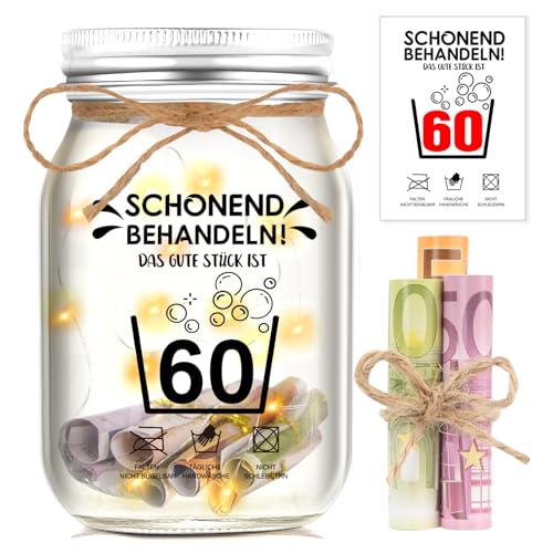 Johiux 60. Geburtstag Männer/Frauen,Geschenke zum 60 Geburtstag Frau Man,60. Geburtstag Geldgeschenk Verpackung,LED Flaschenlicht Lustige Geschenk Geburtstag Männer Geschenkideen. Johiux 60. Geburtstag Männer/Frauen,Geschenke zum 60 Geburtstag Frau Man,60. Geburtstag Geldgeschenk Verpackung,LED Flaschenlicht Lustige Geschenk Geburtstag Männer Geschenkideen. von Johiux