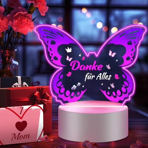 Johiux Dankeschön Geschenke Danke für Alles,Erzieherin Geschenk Abschied Abschied,Abschiedsgeschenk Lehrer LED Nachtlicht Deko,Ruhestand Geschenk Abschiedsgeschenk Kollegen，Freunde. von Johiux