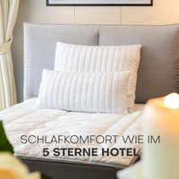 John Cotton Baumwollkissen "Magicline 40x80, 80x80 cm, pure Eleganz" Füllung: Polyester 1 Stk. tlg. Feinbatist Baumwolle, Schlafkomfort, Hergestellt in Deutschland von John Cotton