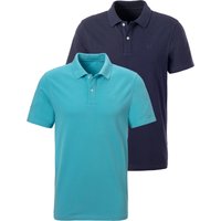 John Devin Poloshirt, (2 tlg., im-2er-Pack), mit dezenter- hochwertiger Logostickerei - 2er-Sparpack von John Devin
