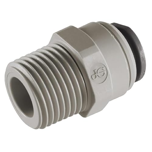 John Guest Endstück gerade 1/2" X 1/2" BSPT PI011604S komplett 10 Stück von John Guest