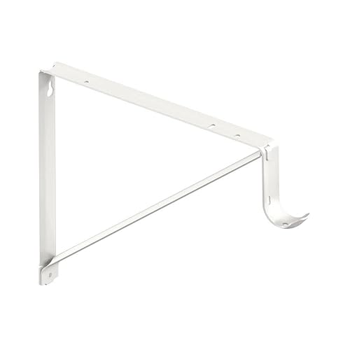 John Sterling 0045-TB 12,60 x 9,4 Regal- und Stangen-Schrankhalterung, Weiß von John Sterling