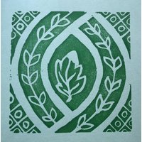 Peggy Angus Linolschnitt Von Tile Design Gedruckt Original Linoldruck. Kunst Für Das Leben Carolyn Trant Incline. Drücken Sie Die Bildgröße von JohnMintonandMore