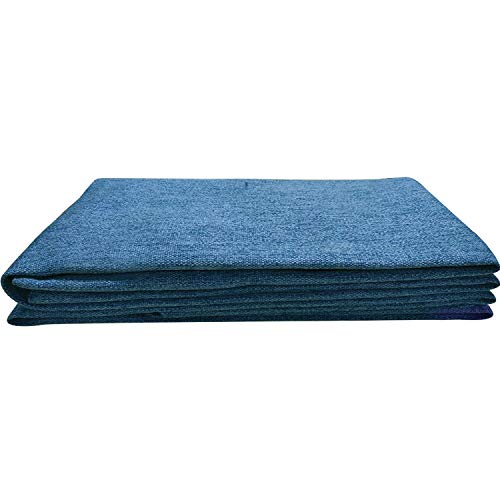 Johnear Kissenbezug Leinen Rückenkissen Keilkissen Bettkopfteil für Bett Sofa Bezug (Blau, 100cm) von Johnear