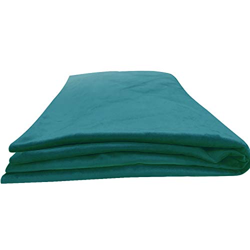 Johnear Kissenbezug Samtstoff Rückenkissen Keilkissen Bettkopfteil für Bett Sofa Bezug (Blau-Grün, 140cm) von Johnear