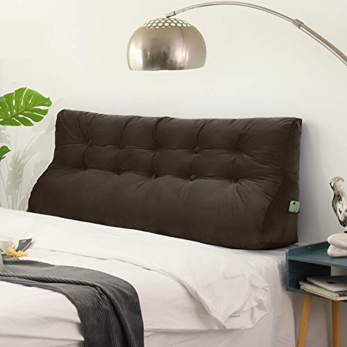 Johnear Rückenkissen Lesekissen Bett Hohe Kopfteil,Sofa Rückenlehnen Kissen Groß Dreieck zweireihiges keilkissen Lendenkissen Bücherkissen Samt Rückenpolster Johnear Rückenkissen Lesekissen Bett Hohe Kopfteil,Sofa Rückenlehnen Kissen Groß Dreieck zweireihiges keilkissen Lendenkissen Bücherkissen Samt Rückenpolster von Johnear