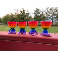 Pride Rainbow People Übertopf, Sukkulenten Robert Plant Drainage, Zen Gartenmenschen, Übertopf von JohnnyCreate