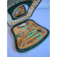 50Er Maniküre Pediküre Set #9450 von JohnnyVintageShop
