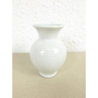 50Er Mini Vase, Eierschalenglasur #14671 von JohnnyVintageShop