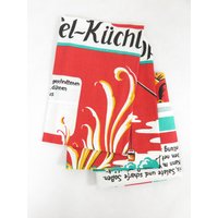 70Er Geschirrtücher Mit Rezepten #14814 von JohnnyVintageShop