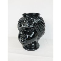 70Er Glaskopf, Übertopf #13100 von JohnnyVintageShop