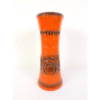 70Er Jasba Vase Keramik, Orange Mid Century #15155 70Er Jasba Vase Keramik, Orange Mid Century #15155 von JohnnyVintageShop