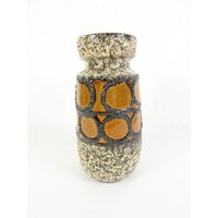 70Er Scheurich Vase, Keramik, Braun #15157 von JohnnyVintageShop