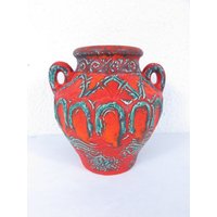70Er Vase, Keramik, Dümler Und Breiden Keramik #14464 von JohnnyVintageShop