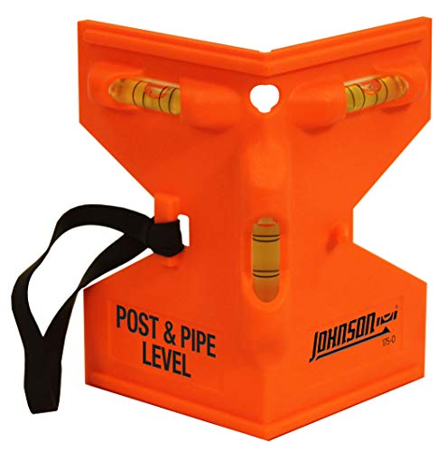Johnson Level & Tool 175-O Orange Pfosten- und Rohrwaage, 10,2 x 12,7 x 22,9 cm, Orange, 1 Ebene von Johnson