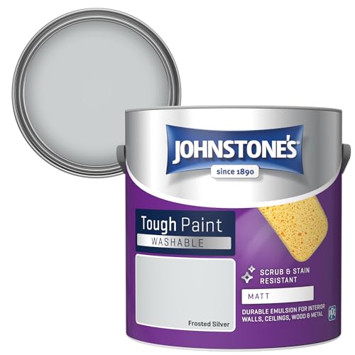 Johnstone's 389555 Matt, waschbar, matt, silberfarben, 2,5 cm Johnstone's 389555 Matt, waschbar, matt, silberfarben, 2,5 cm von Johnstone's