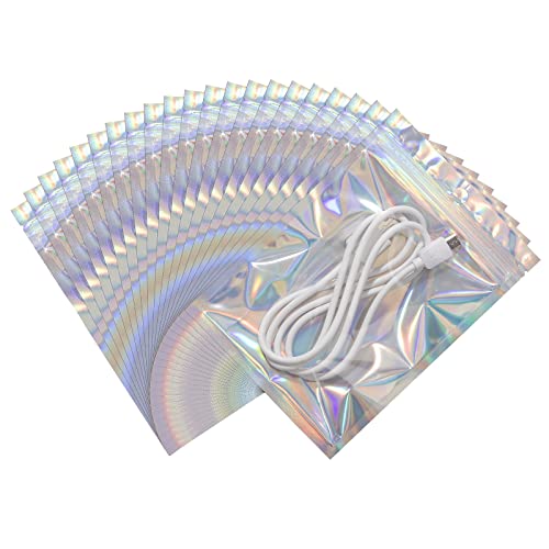 Mylar Beutel mit Reißverschluss Geruchsdichte Folienbeutel Aluminiumfolie Verpackung für Verpackungstüte Lebensmittellagerung 100 Stück 10.5x15cm Mylar Beutel mit Reißverschluss Geruchsdichte Folienbeutel Aluminiumfolie Verpackung für Verpackungstüte Lebensmittellagerung 100 Stück 10.5x15cm von Johotone
