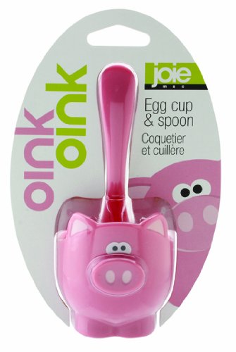 Joie Kitchen Gadgets 067742-783011 Oink Eierbecher und Löffel, Rose von Joie Kitchen Gadgets