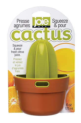 Joie Cactus Squeeze and Pour Juicer, 170.1 g - Easy to Use Citrus Juicer for Fresh Juice, Fun Cactus Design, Durable & Compact for Kitchen or Travel von Joie