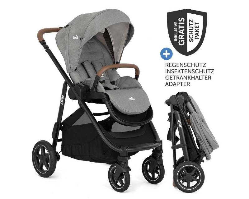 Joie Kinder-Buggy Versatrax - Pebble, Sportwagen mit Liegfunktion, Adapter, Regenschutz & Zubehör bis 22 kg Joie Kinder-Buggy Versatrax - Pebble, Sportwagen mit Liegfunktion, Adapter, Regenschutz & Zubehör bis 22 kg von Joie