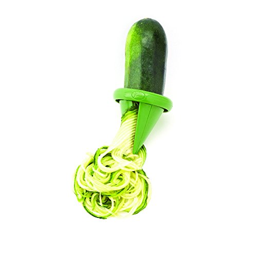 Joie MSC International 26511 Harold Import Co Veggie Spiral Strip Slicer, 3" L W x 2.75" H, Green, edelstahl, Grün von Joie