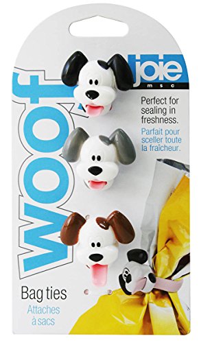 Joie Tütenclip Woof aus Silikon und Kunststoff hergestellt, 3er-Set, Maße: ‎15 x 4 x 3.3 cm, 12605 von Joie