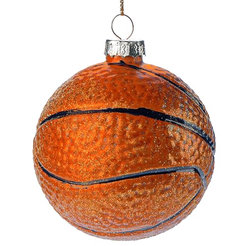 Joiedomi Weihnachts-Basketball-Glasornament, Sportball aus Glas geblasene Ornamentkugel für Weihnachtsbaumdekoration, Jungen, Sportornament für Urlaub, Party, Gastgeschenk Joiedomi Weihnachts-Basketball-Glasornament, Sportball aus Glas geblasene Ornamentkugel für Weihnachtsbaumdekoration, Jungen, Sportornament für Urlaub, Party, Gastgeschenk von Joiedomi