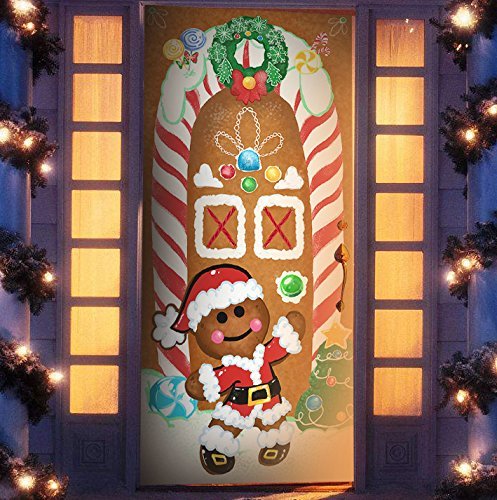 Joiedomi Weihnachtsdekoration, Lebkuchenhaus, Fenstertürabdeckung, Weihnachtsdekoration, 183 x 76 cm Joiedomi Weihnachtsdekoration, Lebkuchenhaus, Fenstertürabdeckung, Weihnachtsdekoration, 183 x 76 cm von Joiedomi