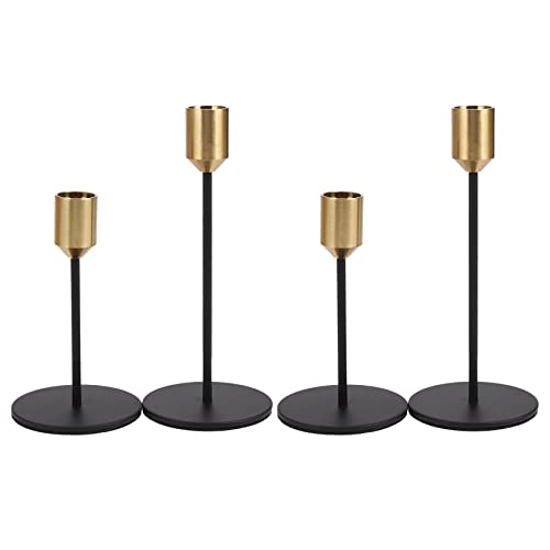 4 Stücke EuropäIschen Gold Kerzen Halter Metall Kerzen Halter Hochzeit Luxus Tisch Romantische Dekorationen von Jojomino