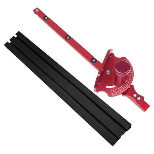 2 Stücke Gehrungsschienenanschlag T-Nut Führungsschiene Stop, Aluminiumlegierung T-Schienenbegrenzer für Werkbank Holzbearbeitung- Dreiteiliges Set von Jojomis