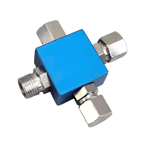 3-Wege-Luftschlauch-Verteiler für Airbrush, kompaktes Metallbürsten-Schlauchgelenk, 0,3 cm BSP-Gewinde, professionelle, tragbare Ersatzarmatur, 4,5 x 4,5 x 1,5 cm 3-Wege-Luftschlauch-Verteiler für Airbrush, kompaktes Metallbürsten-Schlauchgelenk, 0,3 cm BSP-Gewinde, professionelle, tragbare Ersatzarmatur, 4,5 x 4,5 x 1,5 cm von Jojomis