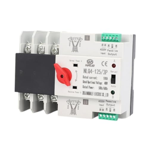 Double Power Automatischer Transferschalter 100A Generator Wechselschalter 3P Schnellschaltung für Backup-Stromversorgung von Jojomis