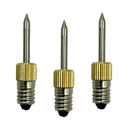 Lötkolbenspitzen Set 3 Stück Gold Gewindelötschweißspitzen Profi Werkzeug 50mm Länge für Verschiedene Lötanwendungen von Jojomis