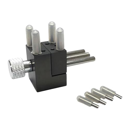 Mini-Bank-Schraubstock, Tisch-Schraubstockklemme, Aluminiumlegierung, verstellbar, Modellbau, Werkbank für Hobby, Uhrreparatur, Lackpolieren, ohne Sockel von Jojomis