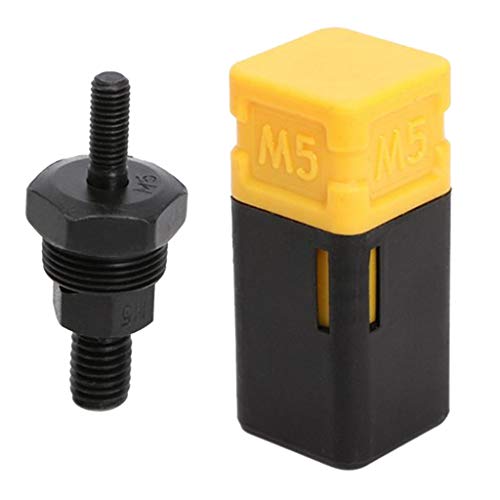 Stahl Hand Nietpistole Nutsert Werkzeug Kit M3 M5 M6 M8 M10 M12 SAE 1/4-20 8-32 6-32 5/16-18 3/8-16 Ersatz Nietdorn für Nietmutternzange- M5 von Jojomis