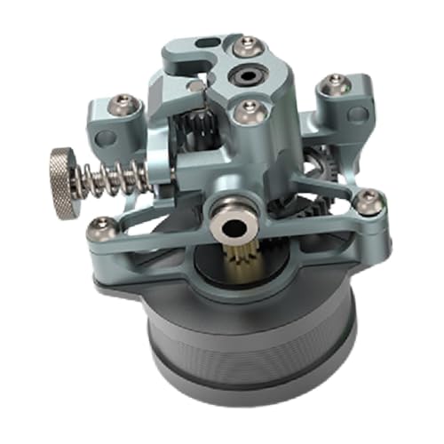 Verbesserter Extruder für VORON 2.4 und Mini 3D-Drucker, Metall Filament-Zahnradförderer mit Glasfaser-Zahnrädern, Ersatzteil für Extruder-Zahnradzufuhr- Grau Mit Motor von Jojomis