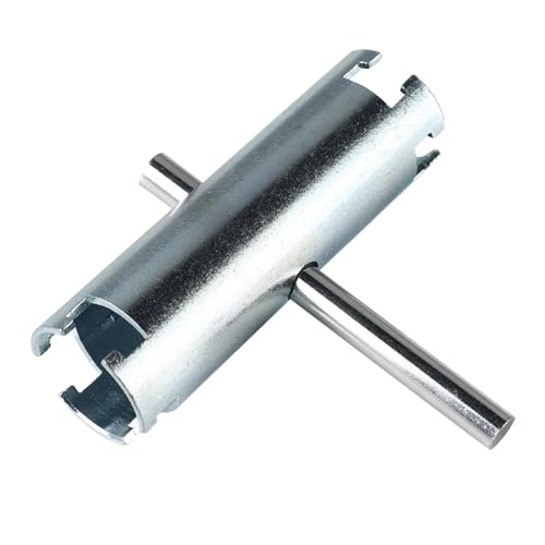 jojomis Siebkorbschlüssel, doppeltes Arbeitsende verstellbarer T-Griff, 10,2 x 3,2 cm, Stahlwerkzeug für Küchenspüle und Badezimmer, Sanitärinstallation jojomis Siebkorbschlüssel, doppeltes Arbeitsende verstellbarer T-Griff, 10,2 x 3,2 cm, Stahlwerkzeug für Küchenspüle und Badezimmer, Sanitärinstallation von Jojomis