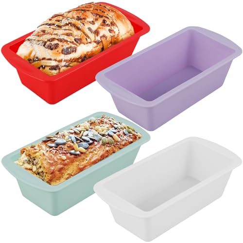 Jokapy 4pcs Silikonbrot Laib Pfanne Nichtstäbchen Backform Wärmefestes Silikon Backwanne wiederverwendbar xiangbaoshang Jokapy 4pcs Silikonbrot Laib Pfanne Nichtstäbchen Backform Wärmefestes Silikon Backwanne wiederverwendbar xiangbaoshang von Jokapy