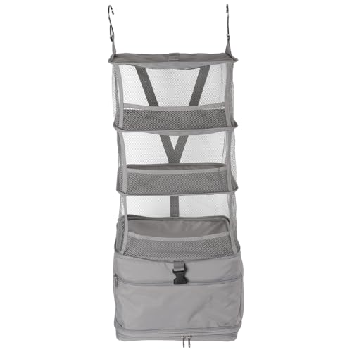 Jokapy 4 -stufige Faltbare Hang -Kleiderschrank -Veranstalter tragbarer Hanggarderobe Regal Dauerhaltiges Aufbewahrungsorganisator für Reisen(S) von Jokapy