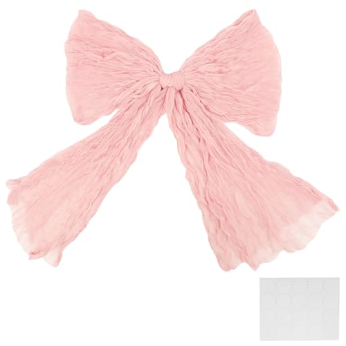 Jokapy Große rosa Bögen Dekoration Elegante Riese Wall Pink Bow Coquette Party Hintergrund für Geburtstagsfeiern Brautzubehör(Rosa) von Jokapy