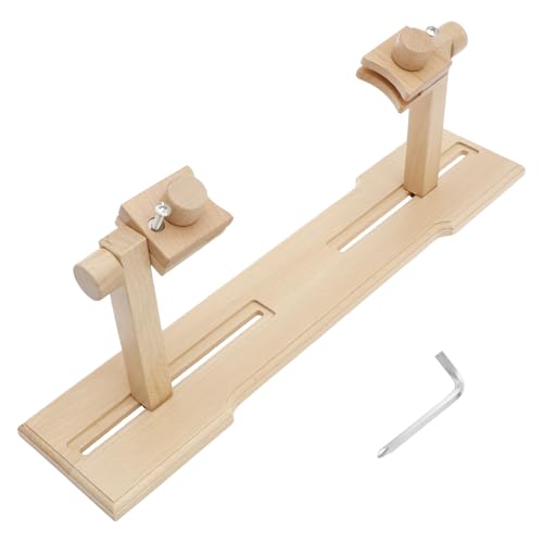 Jokapy Stickerei -Hoop Ständer Verstellbarer Kreuzstichhalter Buche Holz 360 ° Rotatable Stickrahmen Ständer für DIY -Handwerksnähungsprojekt von Jokapy