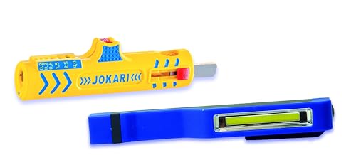 Jokari Handwerker Set - Super Entmantler Secura No. 15 mit LED-Taschenlampe, robust und vielseitig für Rundkabel 490319 Jokari Handwerker Set - Super Entmantler Secura No. 15 mit LED-Taschenlampe, robust und vielseitig für Rundkabel 490319 von JOKARI